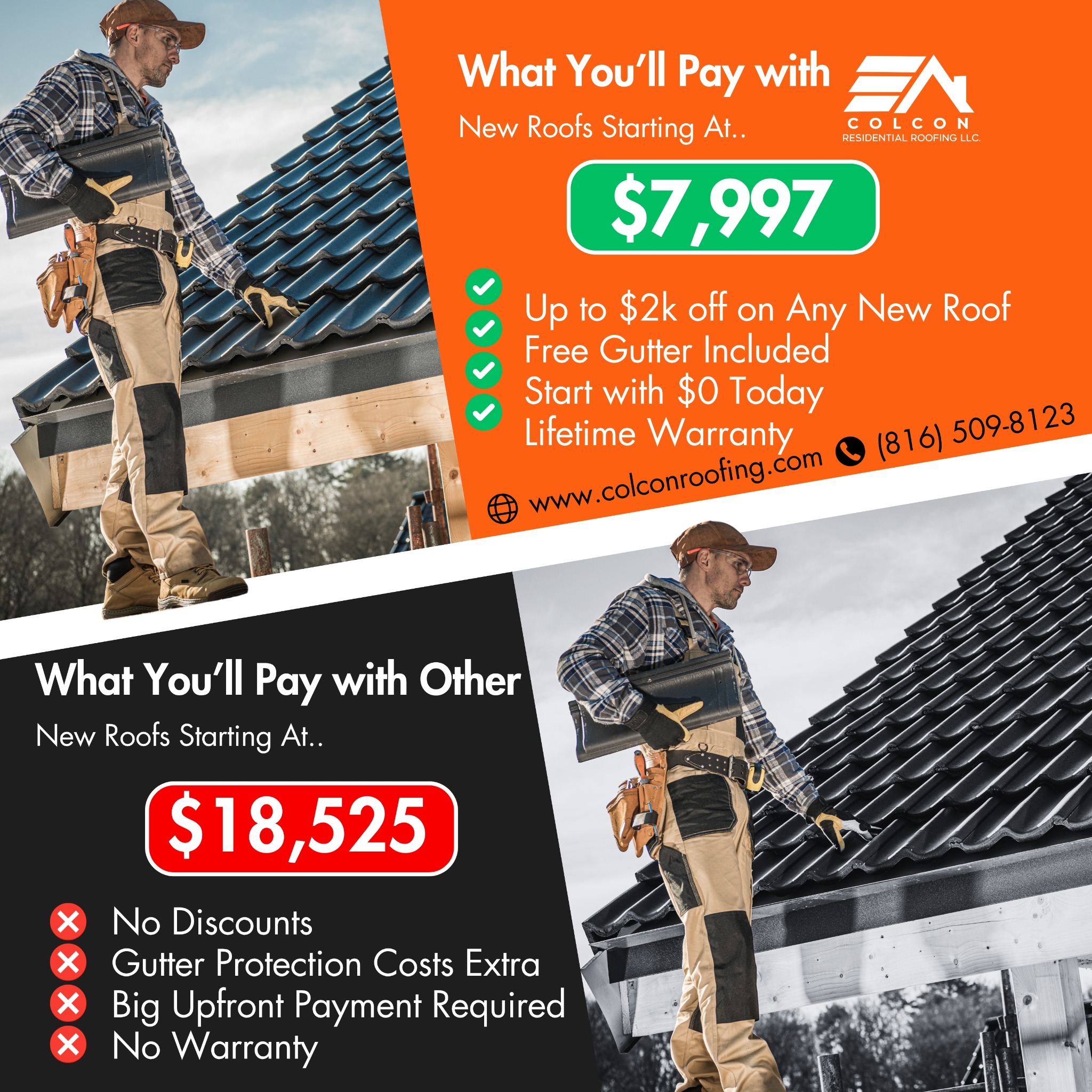Colcon Residential Roofing Roofing ad creative