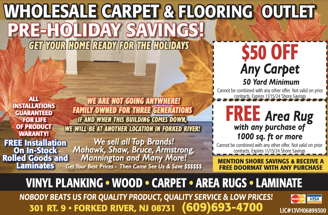 Wholesale Carpet And Flooring Outlet Flooring ad creative