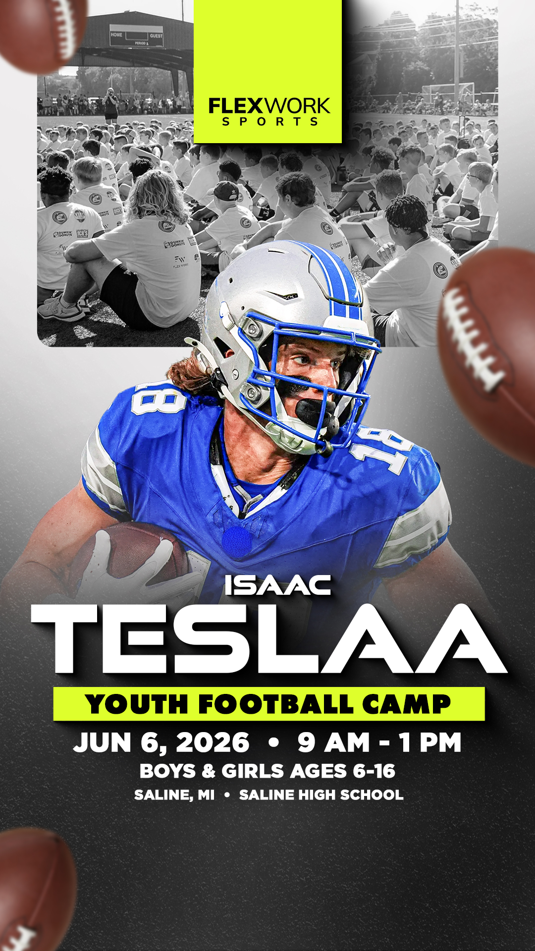 FlexWork Sports Management Sports Lessons ad creative