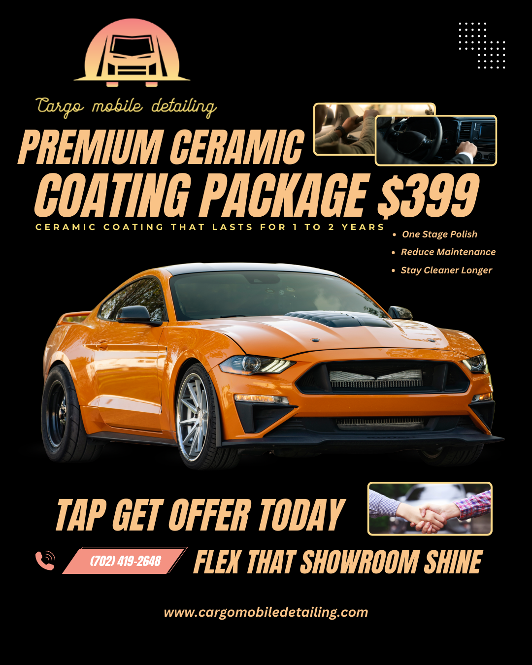 Shine That Lasts — Full Ceramic Coating for $399 ✨