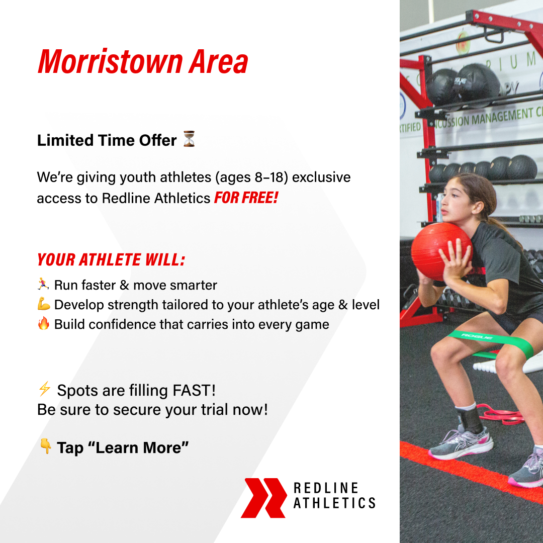 Redline Athletics Morristown Sports Lessons ad creative