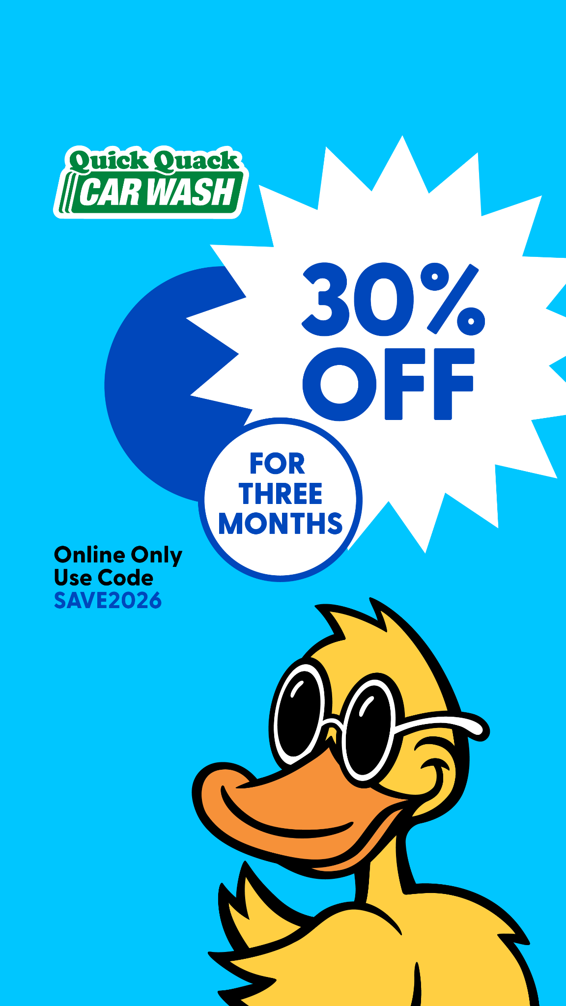 Quick Quack Car Wash Car Wash ad creative