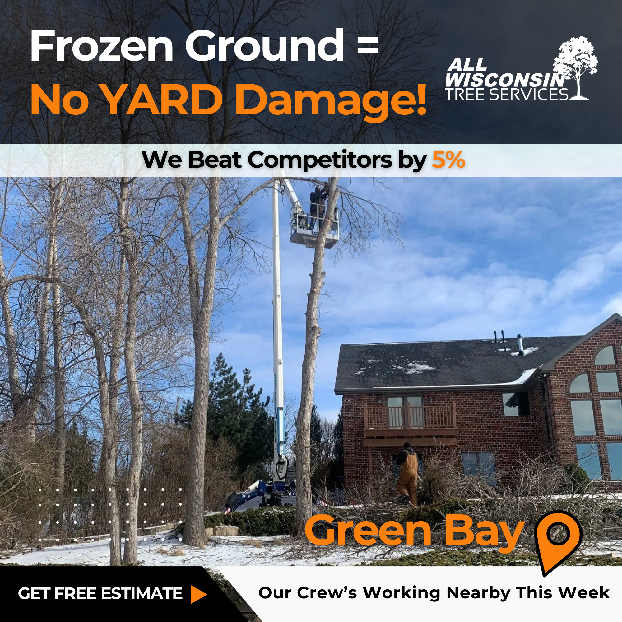 Frozen Ground = No Yard Damage