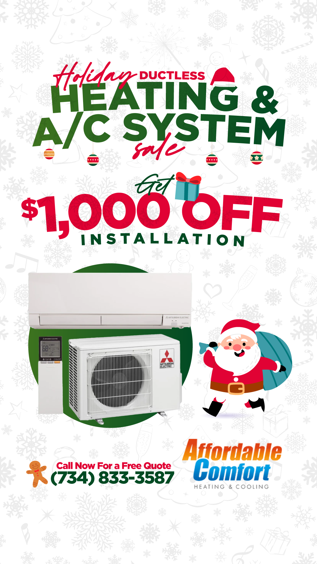 Affordable Comfort Heating and Cooling LLC HVAC ad creative