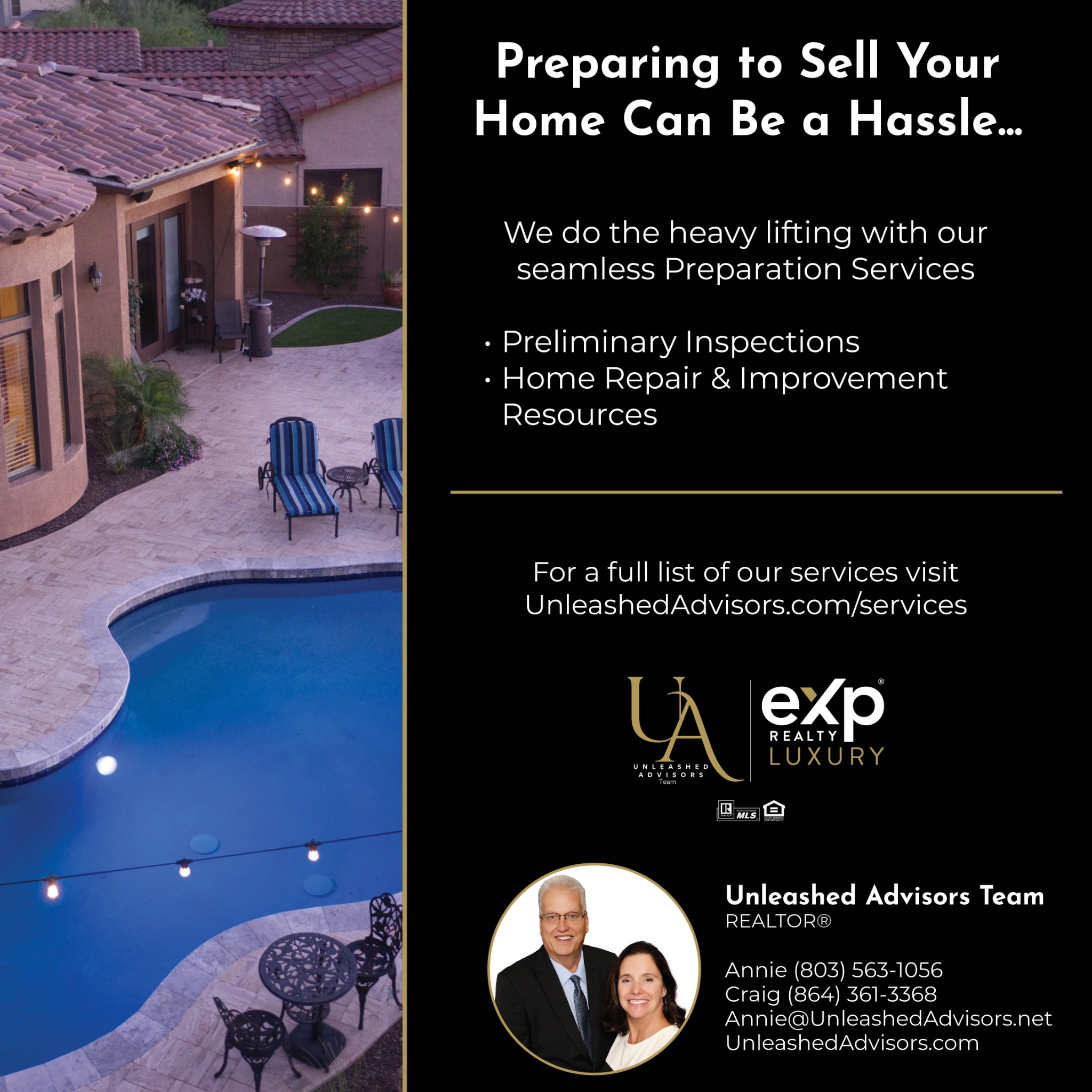 Message or Call (803) 563-1056 | (864) 361-3368