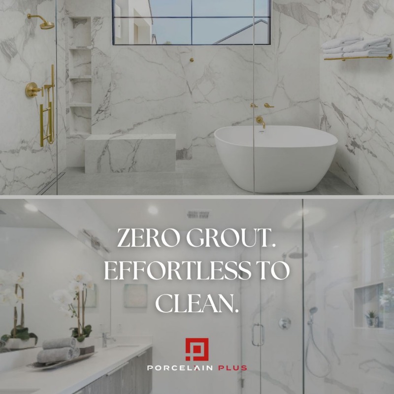 SAY GOODBYE TO SCRUBBING TILE GROUT. FOREVER.