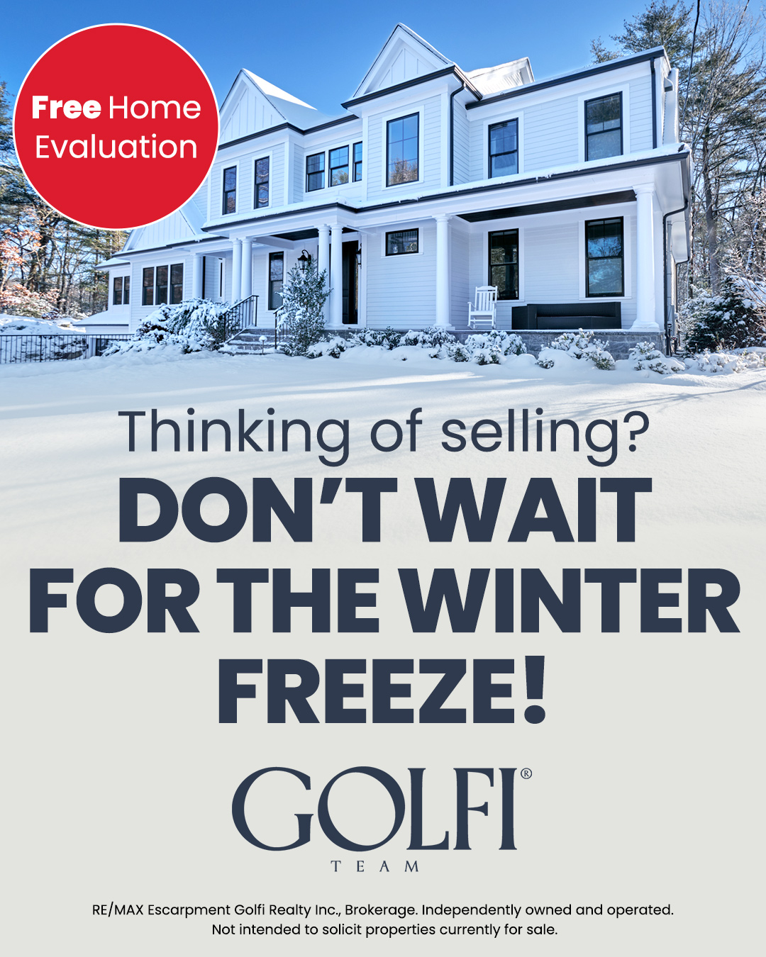 The Rob Golfi Team REMAX Real Estate Agent ad creative