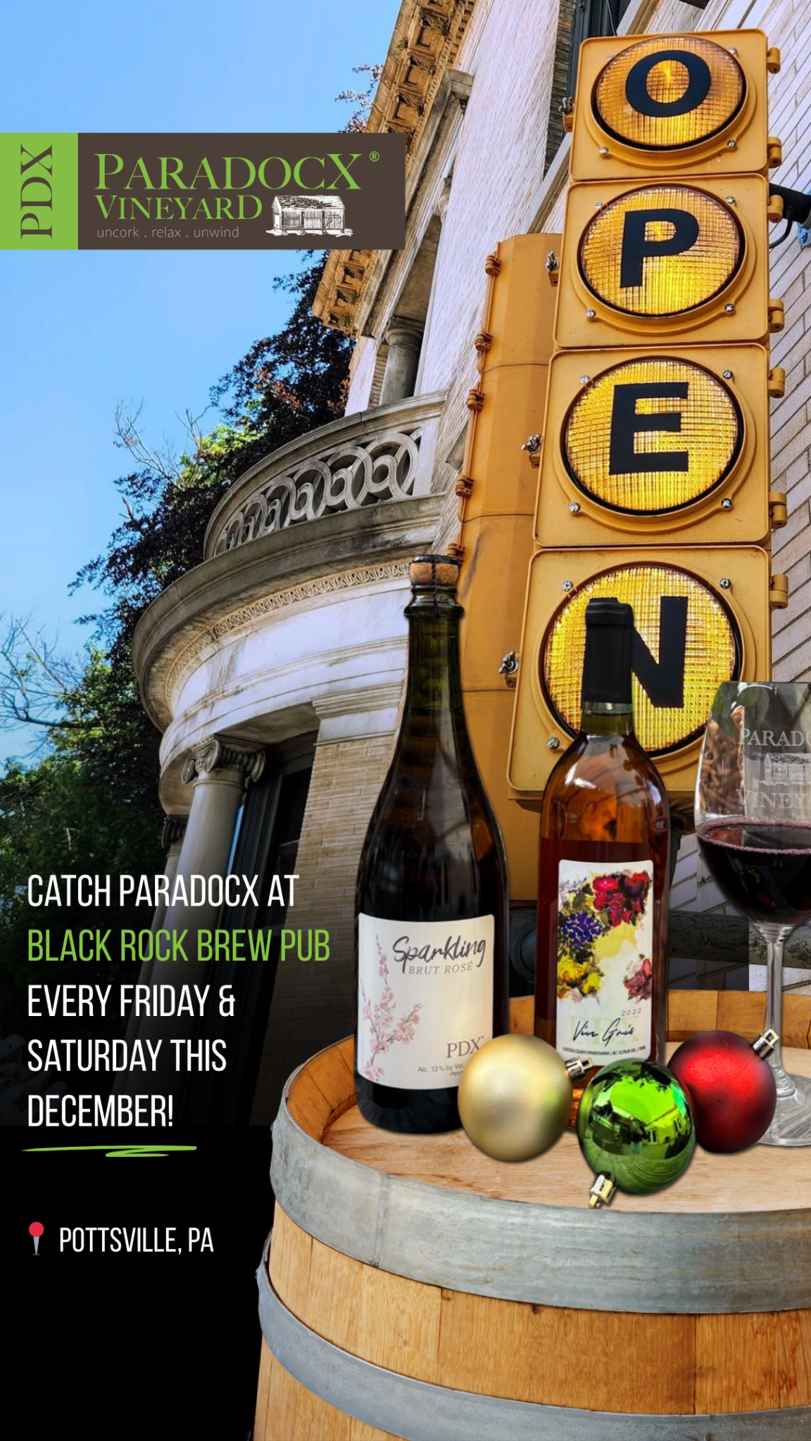 Paradocx Vineyard Brewery & Winery ad creative