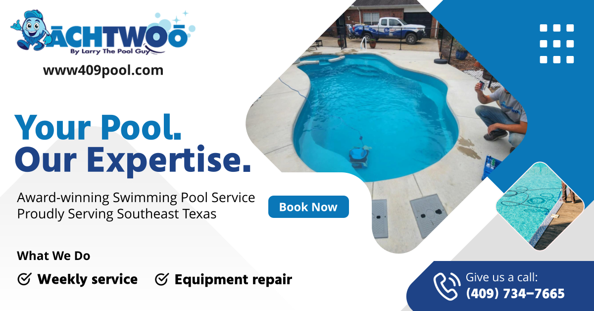 Achtwoo Pools Pool Service ad creative