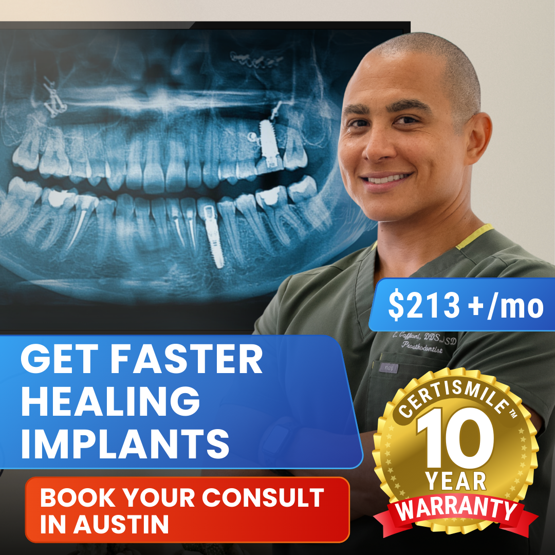 Austin Dental Implants GoHighLevel Resellers ad creative