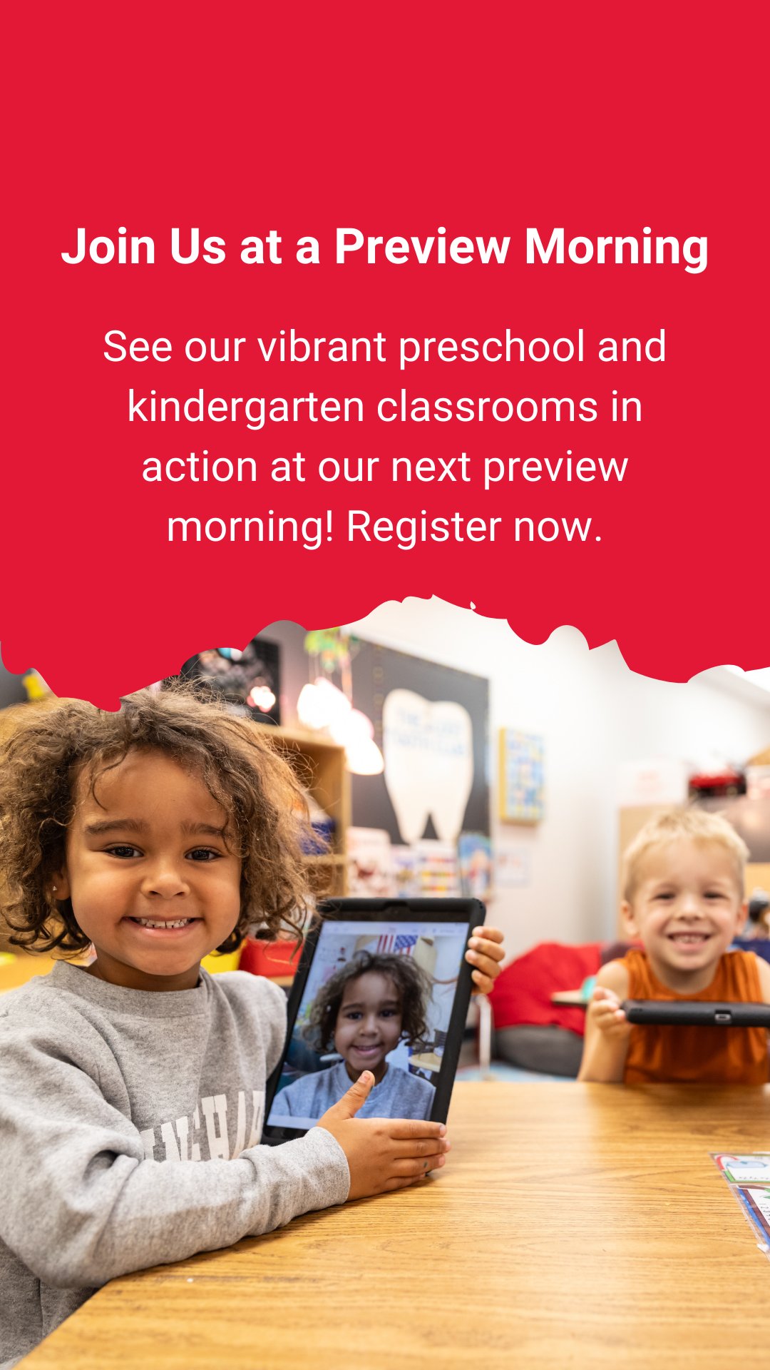 Minnehaha Academy Preschool ad creative