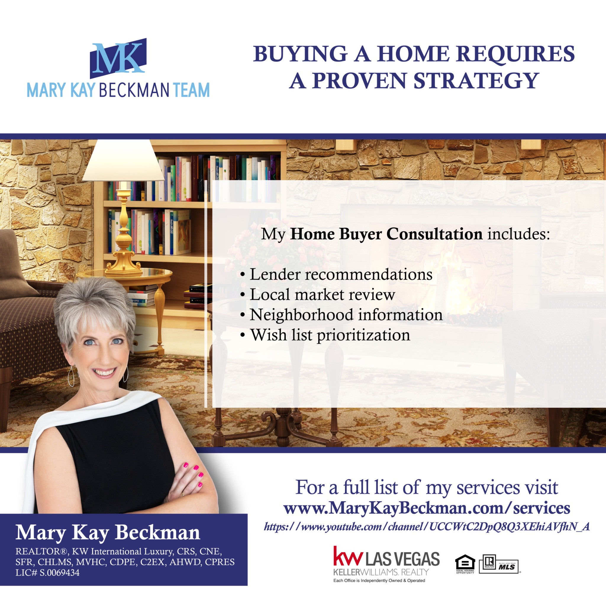 Mary Kay Beckman Keller Williams Realty Las Vegas NVRED #s.69434 Real Estate Agent ad creative
