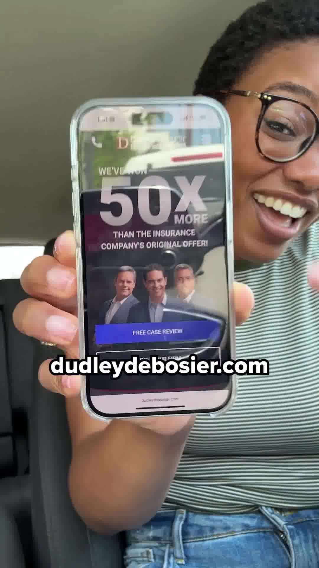 Dudley DeBosier Injury Lawyers Personal Injury ad creative