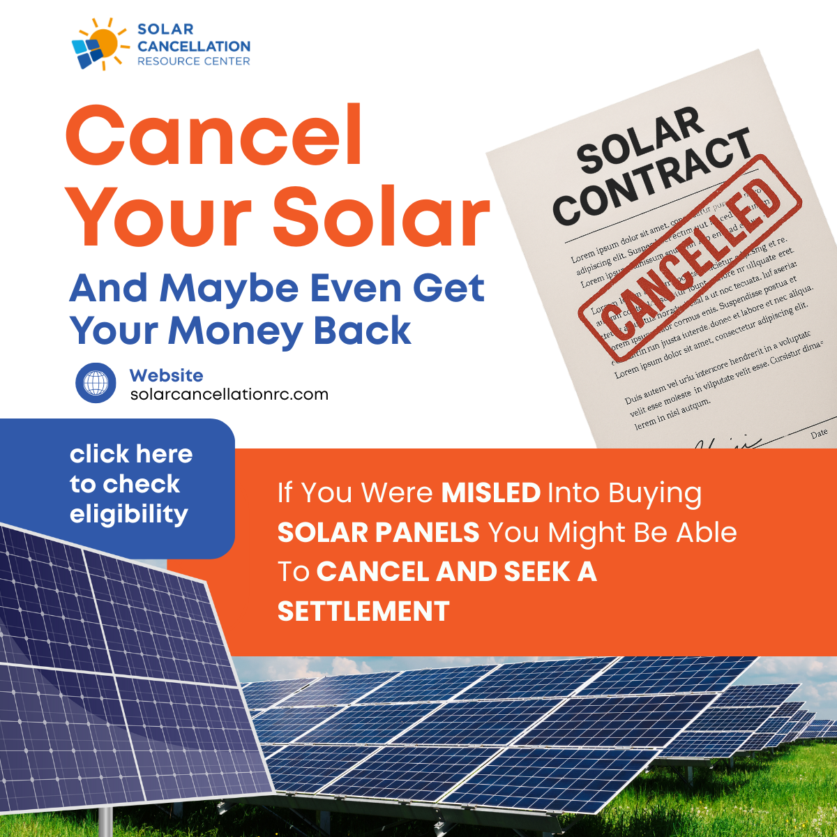 Cancel Unfair Solar Contracts Today
