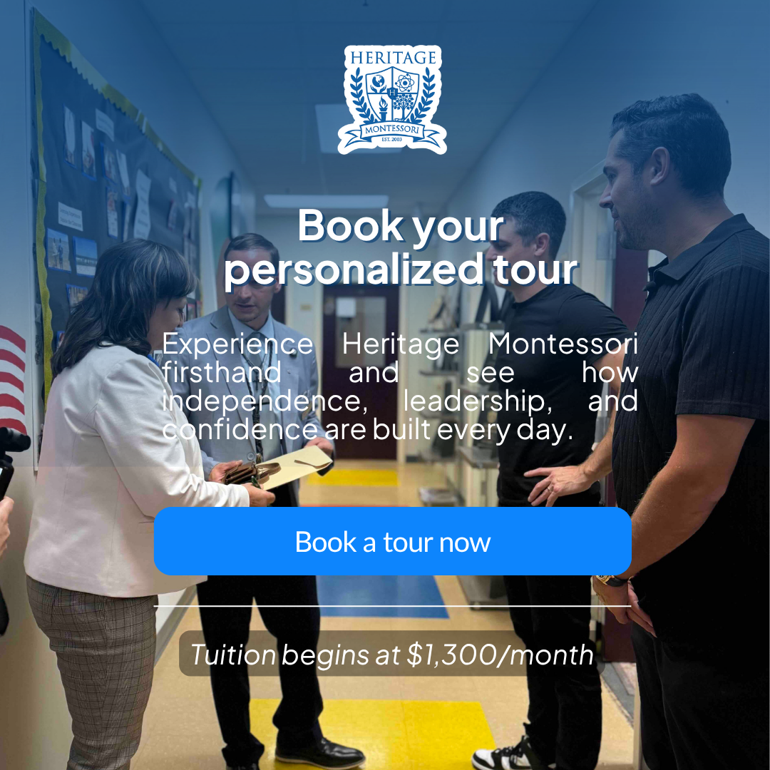 Heritage Montessori Private School ad creative