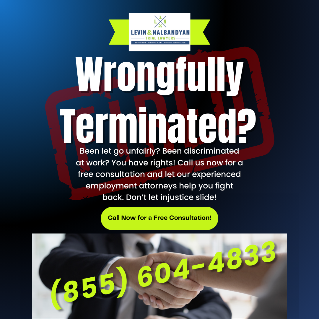 Unfairly Terminated or Discriminated Against? We Can Help!