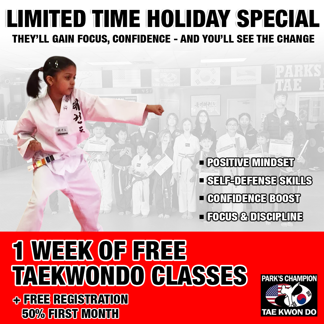 Park's Champion Taekwondo Center Martial Arts ad creative