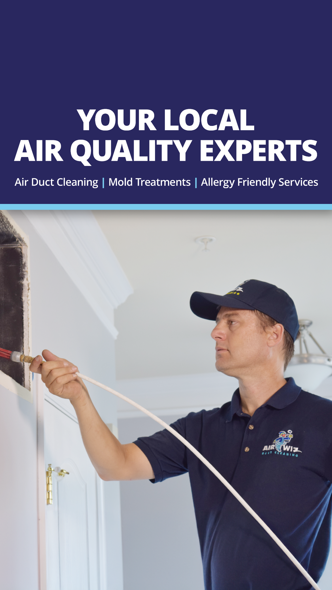 AirWiz Duct Cleaning HVAC ad creative
