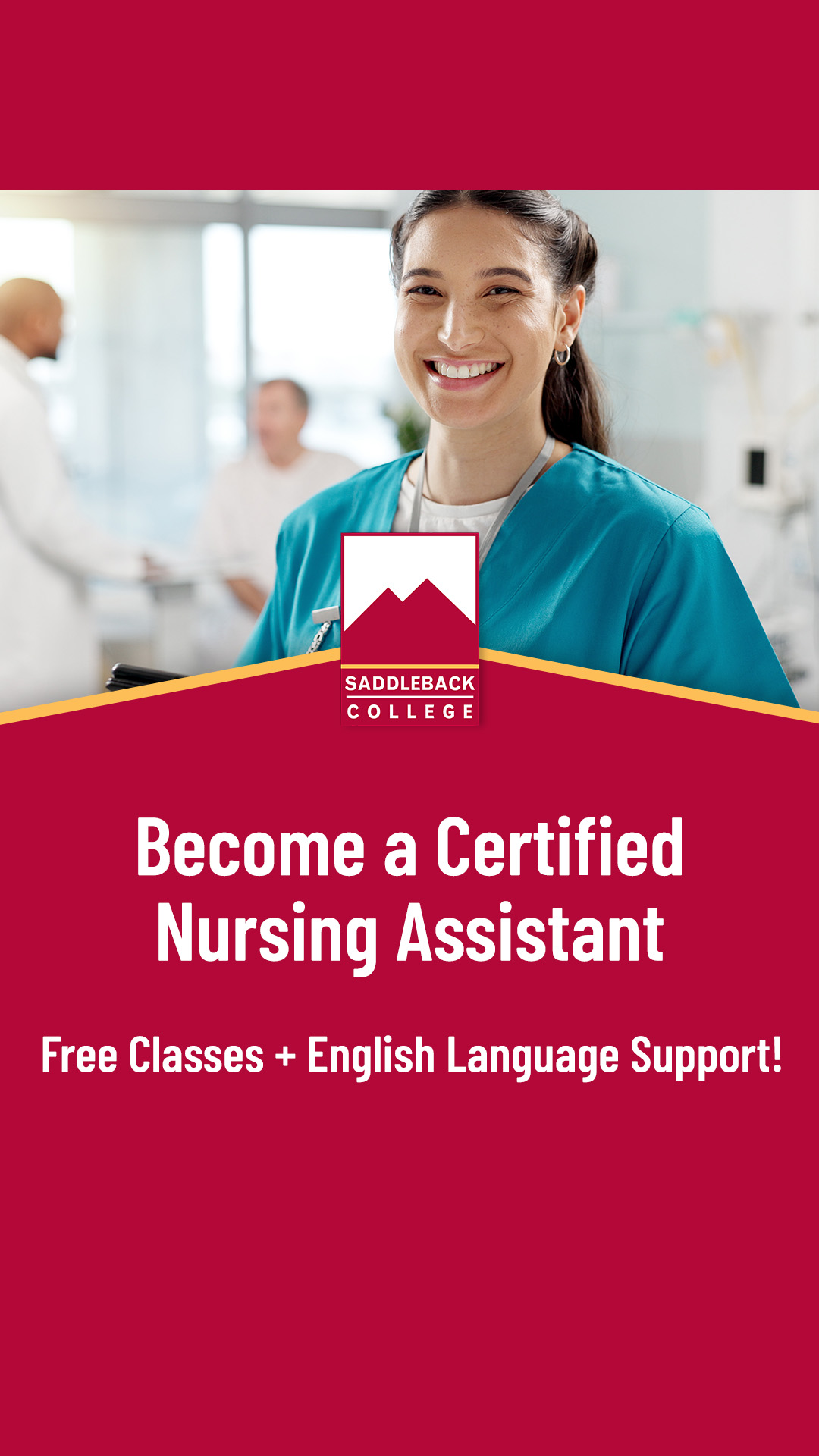 Saddleback College Test Prep & Tutoring ad creative