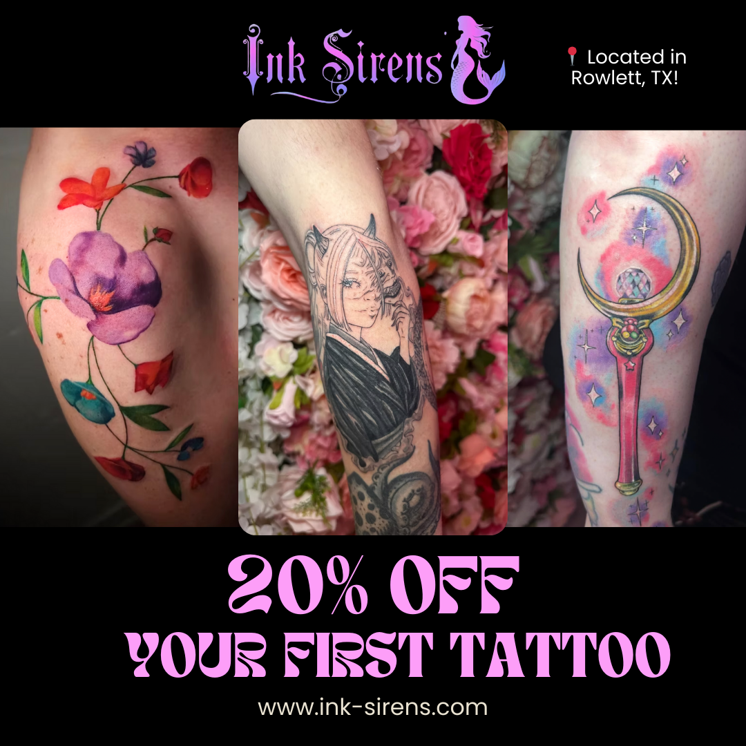 Ink sirens tattoo Tattoo & Piercing ad creative