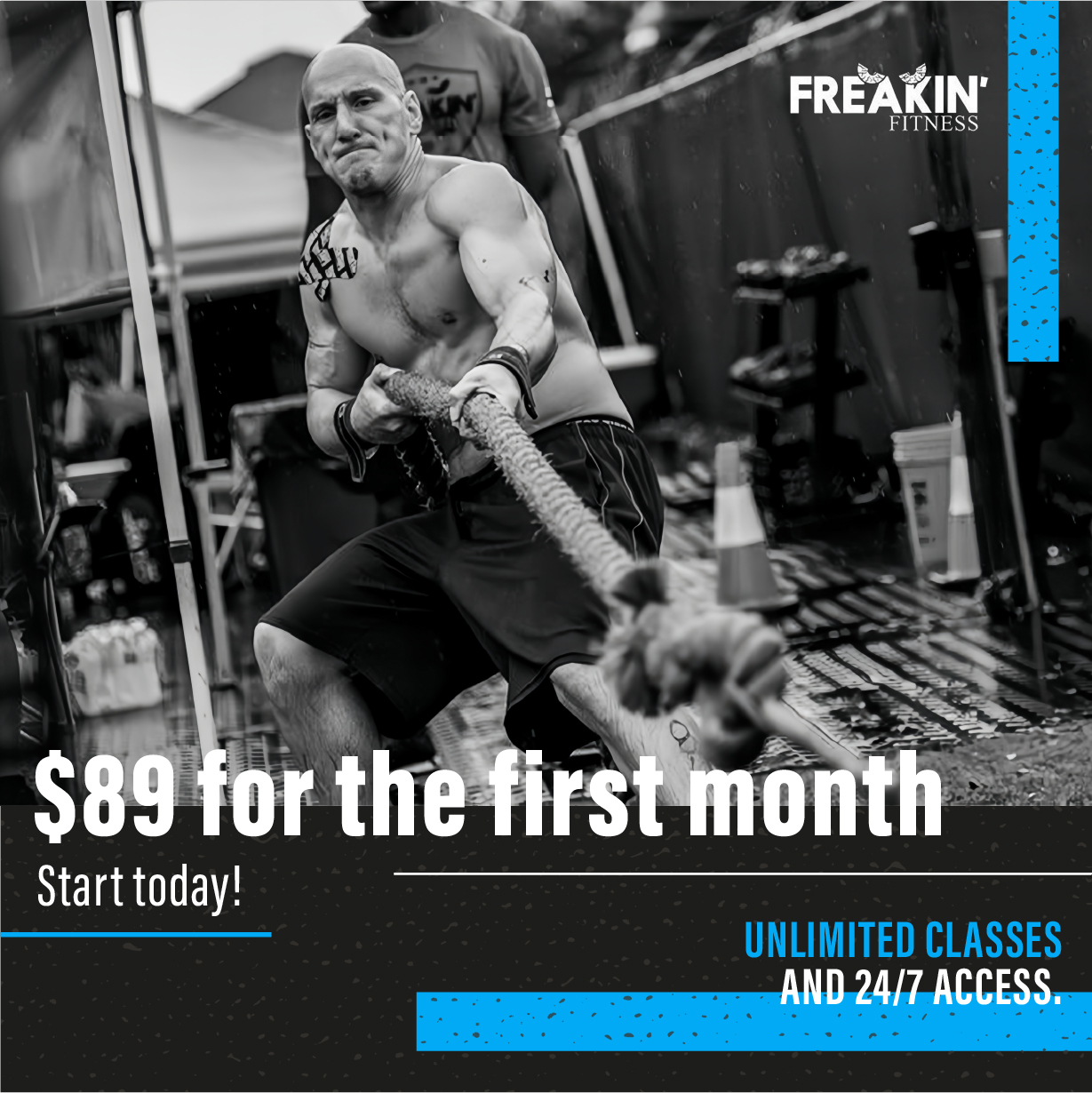 Freakin Fitness Weston Gym ad creative