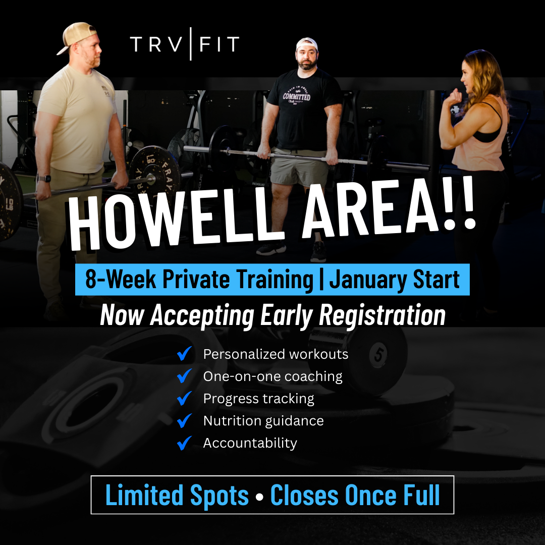 TrvFit Fitness Howell Personal Trainer ad creative