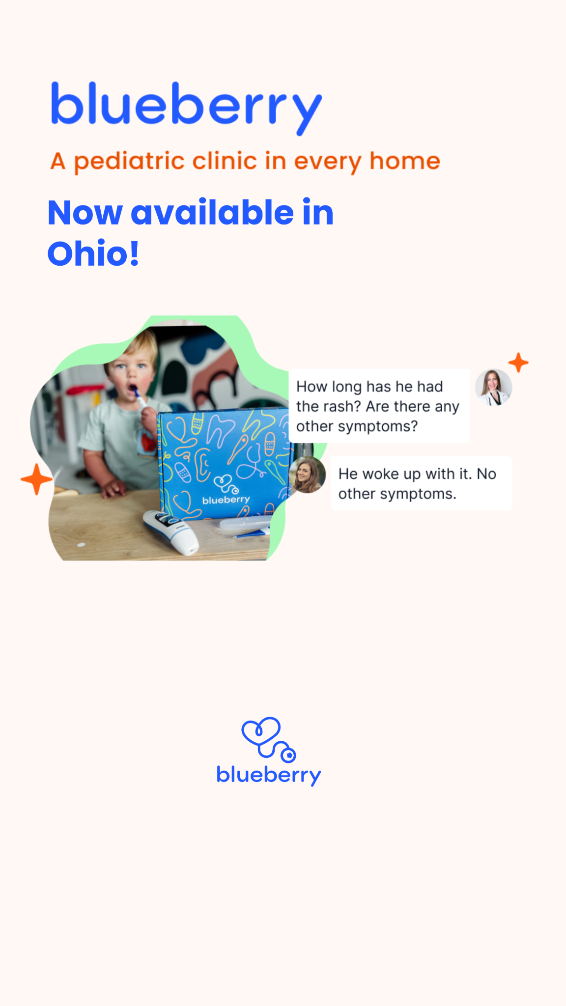 Blueberry Pediatrics Pediatrician ad creative