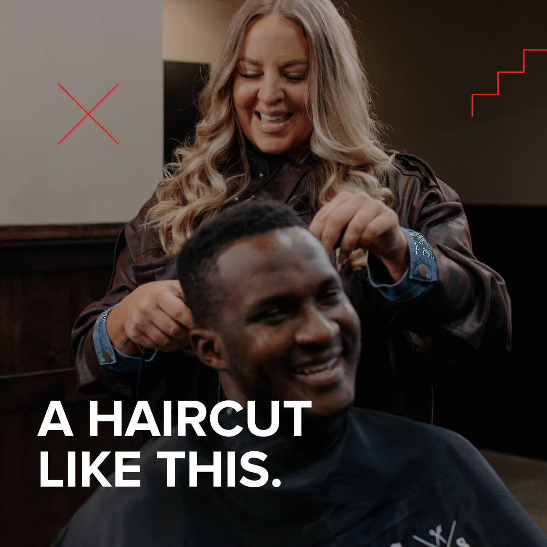 Scissors & Scotch Barber Shop ad creative