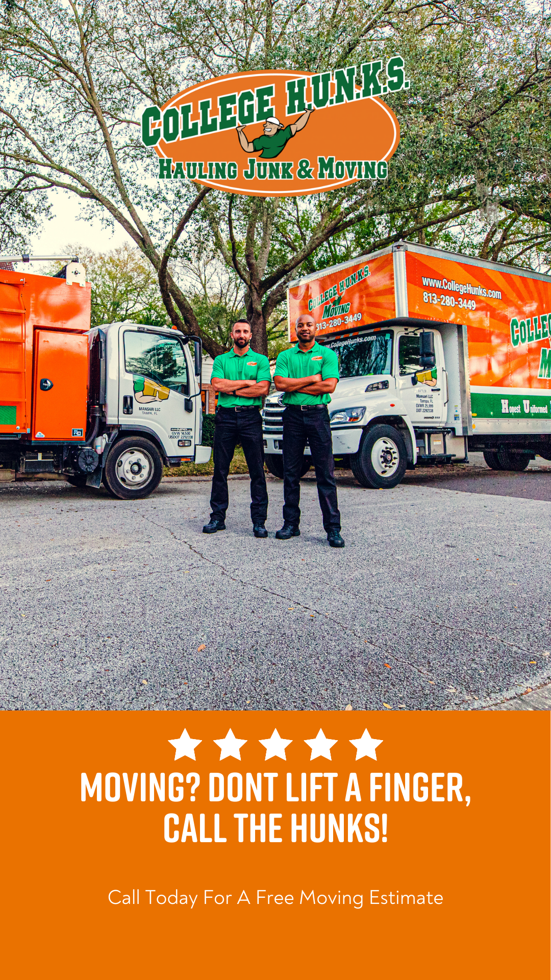 College Hunks Hauling Junk and Moving Vestavia Hills Moving Company ad creative