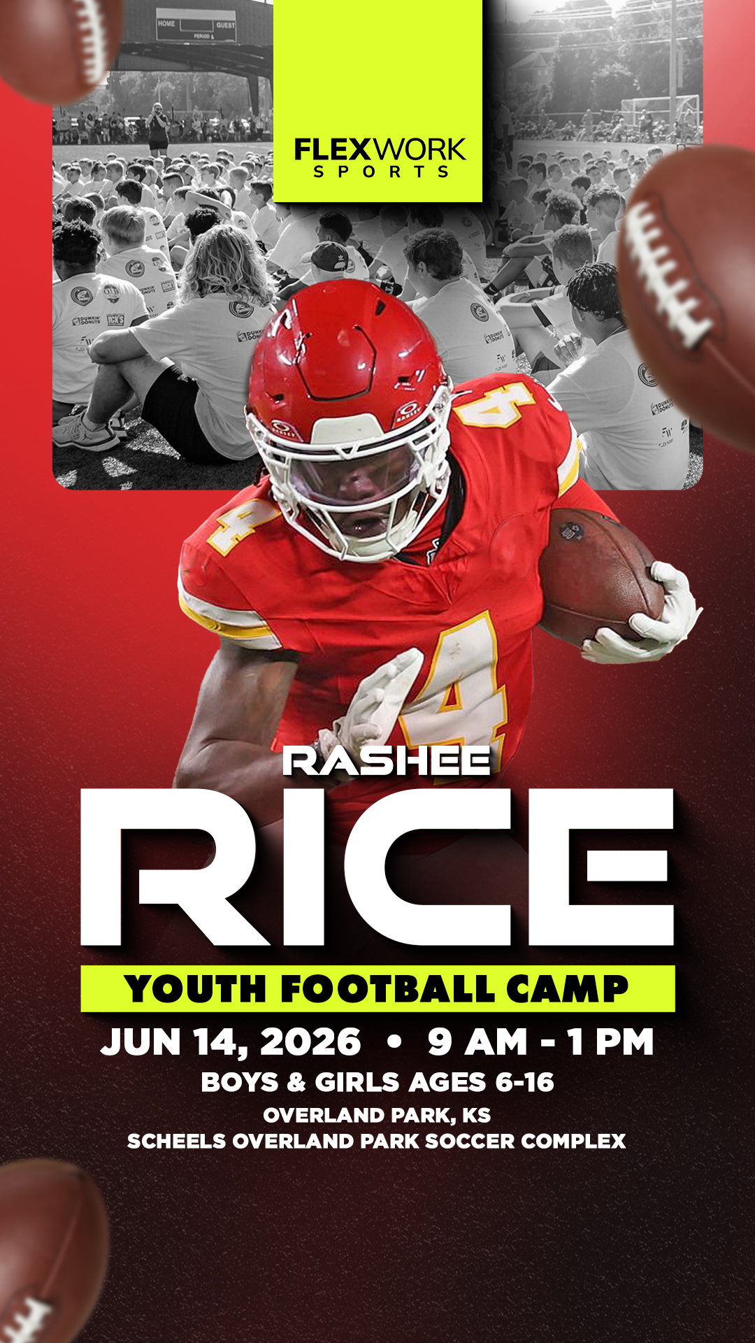 FlexWork Sports Management Sports Lessons ad creative