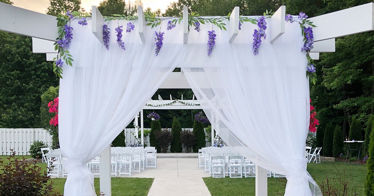 Book your dream wedding at the Golden Glow Ballroom