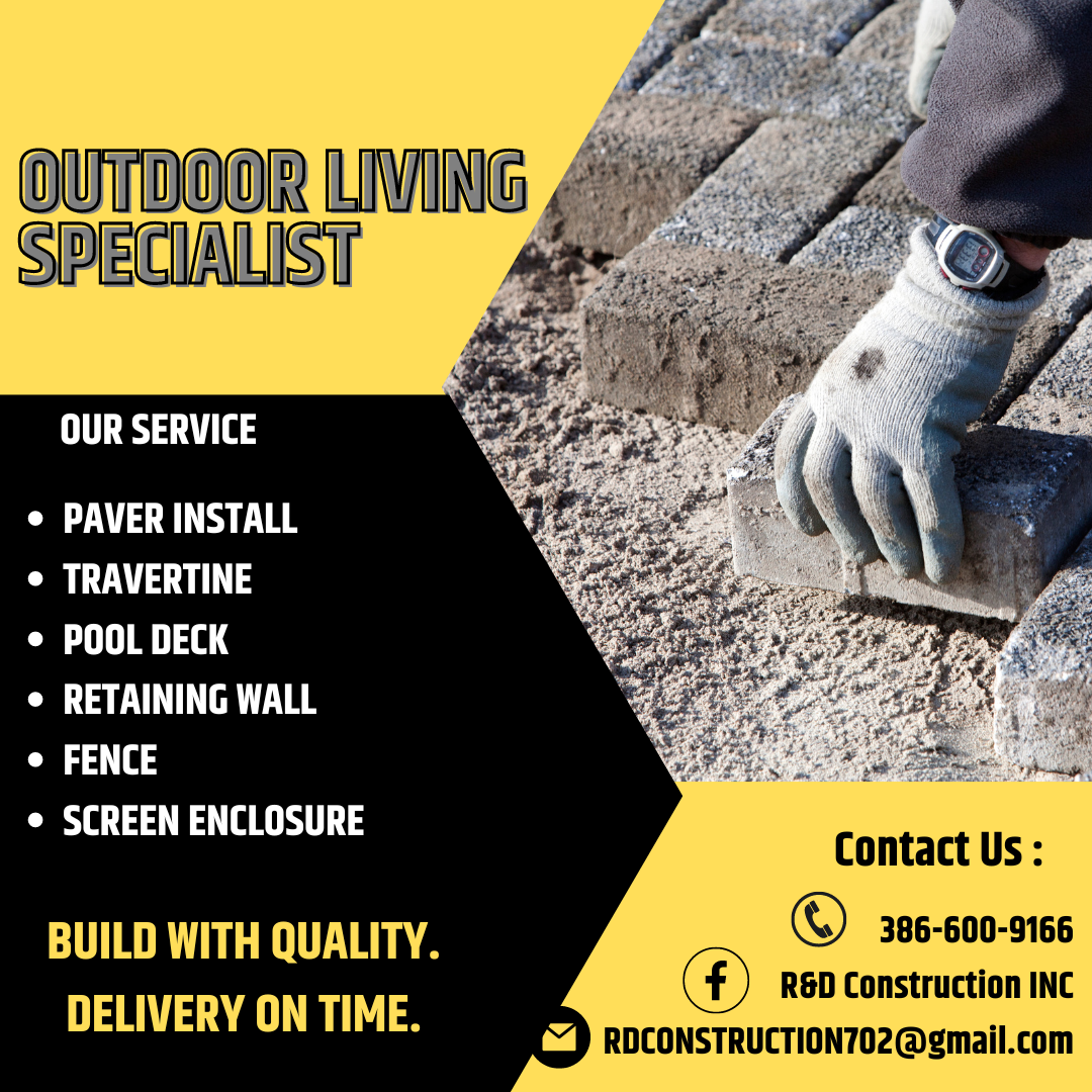 R&D Construction Inc Landscaping ad creative