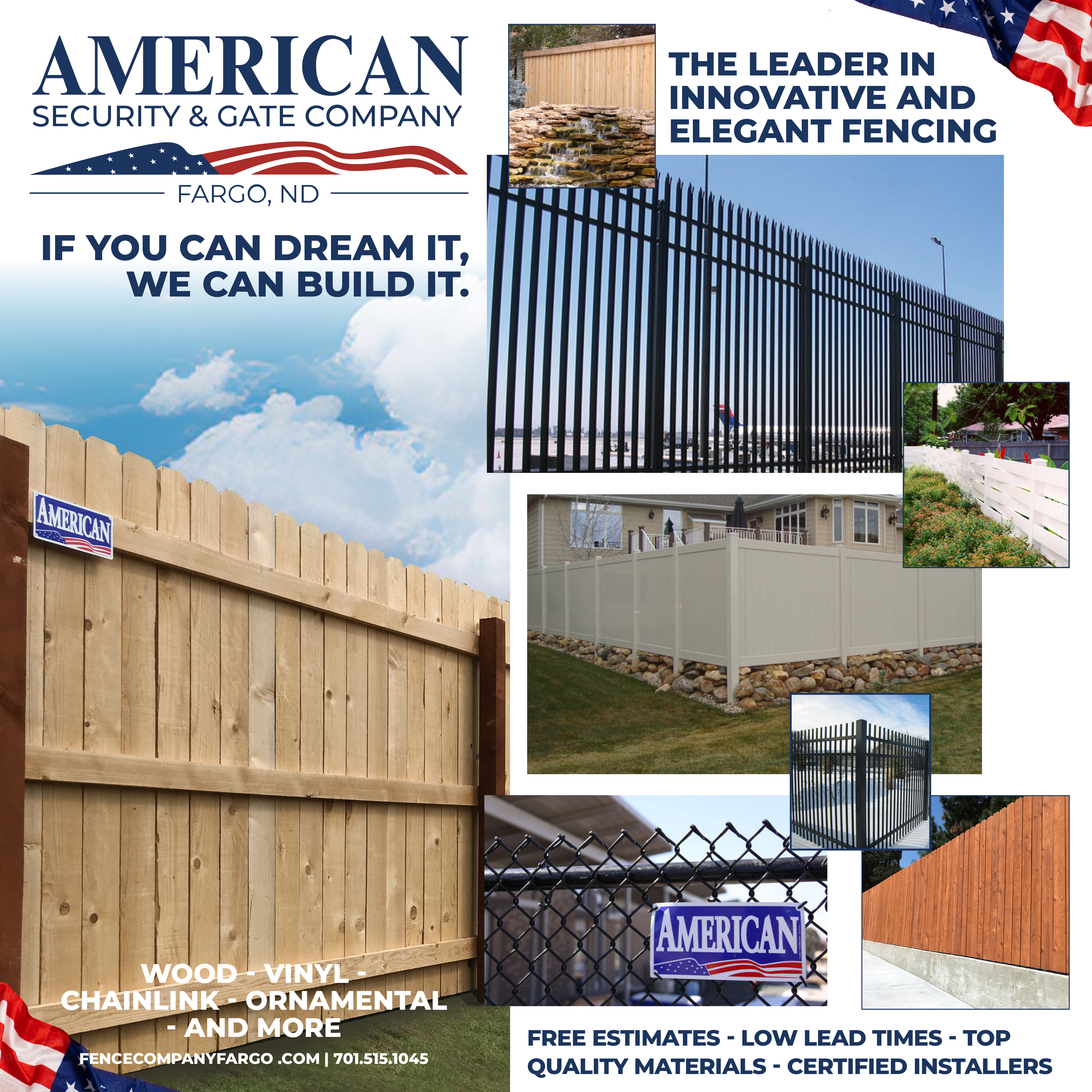 #1 Fence Company in Fargo