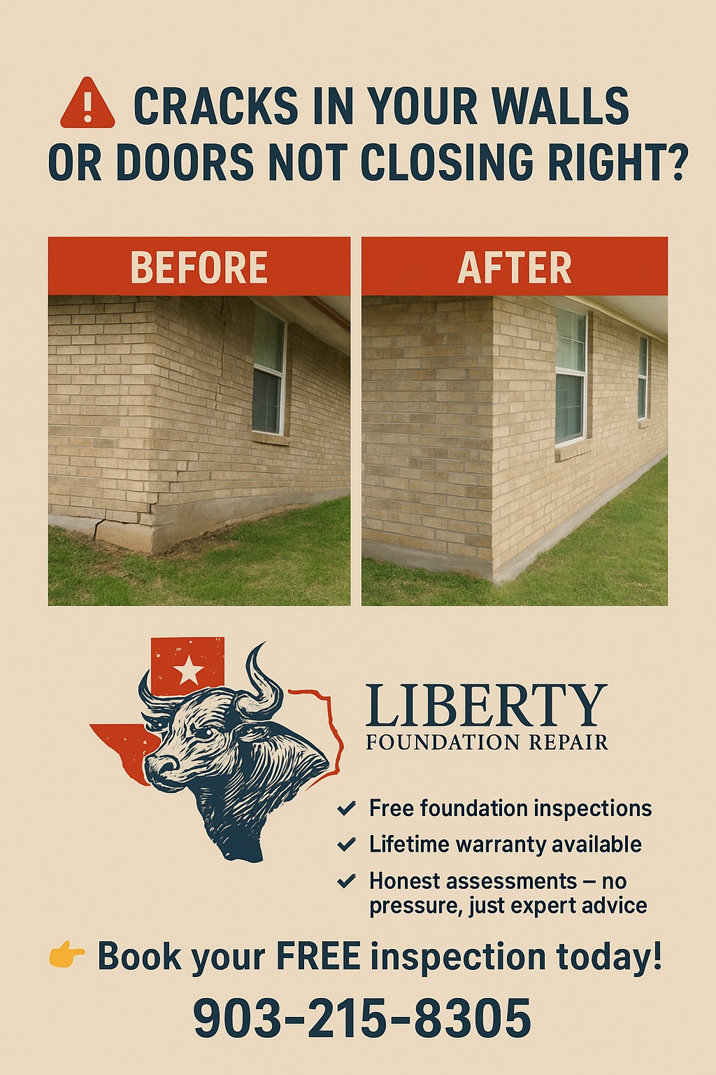 Liberty Foundation Repair Concrete & Paving ad creative