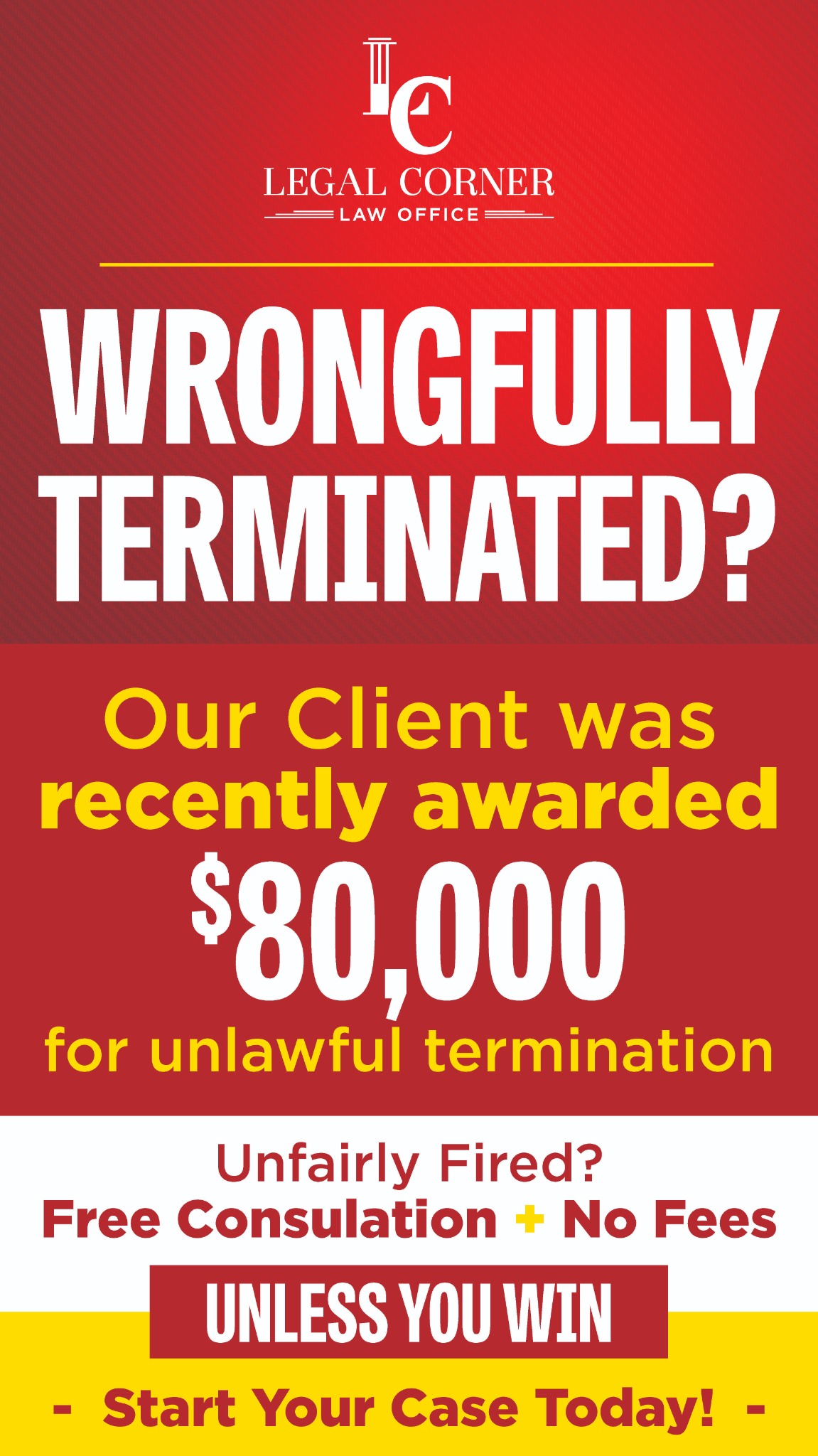 Fired Unfairly? We'll Fight For Your Rights!