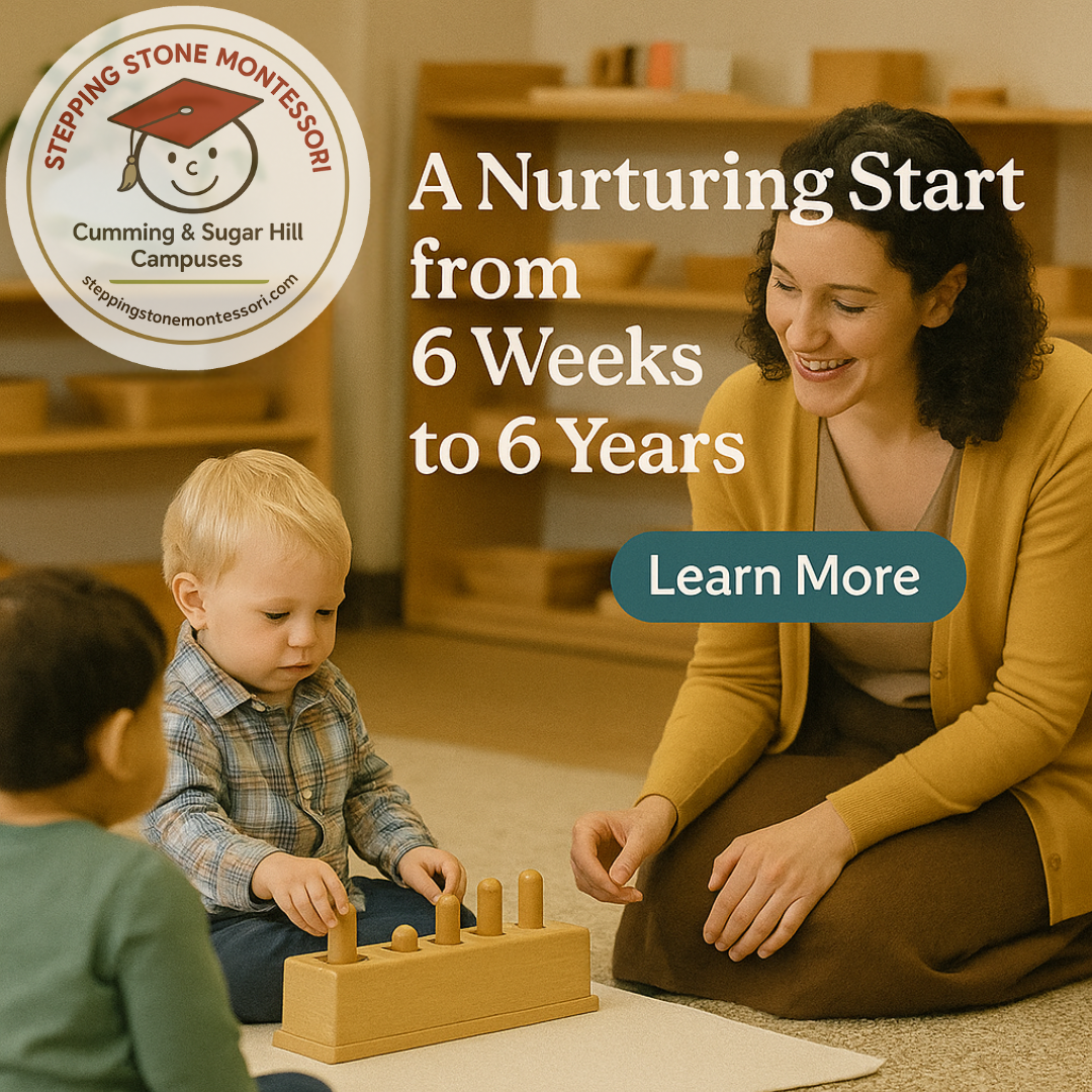 Stepping Stone Montessori School, Cumming Preschool ad creative