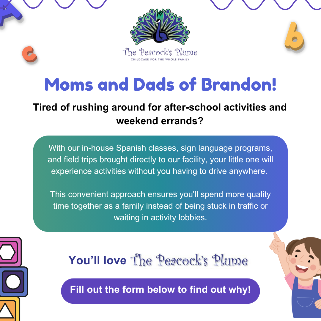 Peacock's Plume Preschool Preschool ad creative