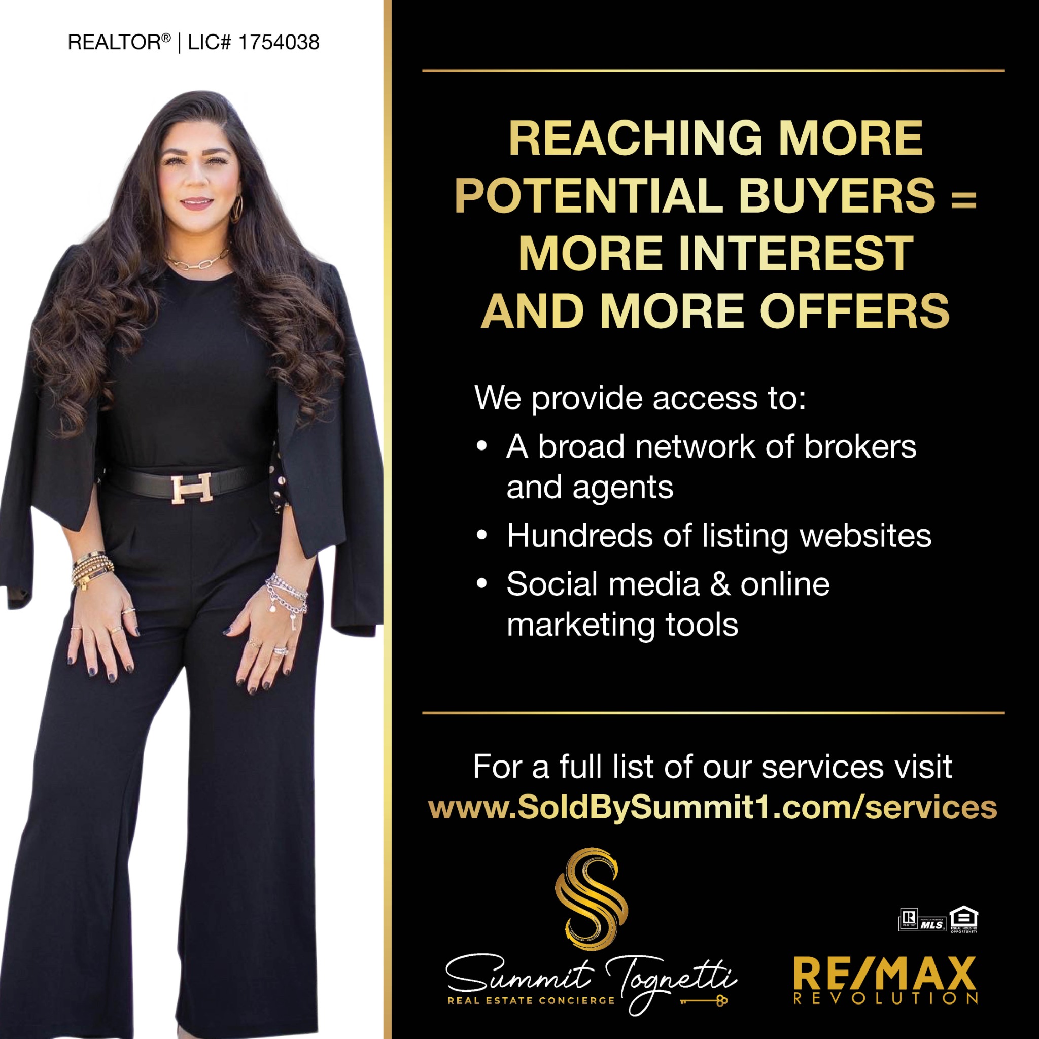 Summit Tognetti, Realtor- Remax Revolution Real Estate Agent ad creative