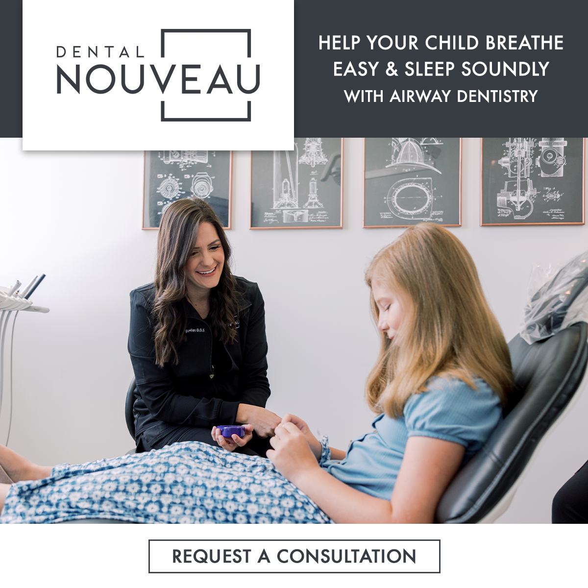 Dental Nouveau Pediatric Dentist ad creative