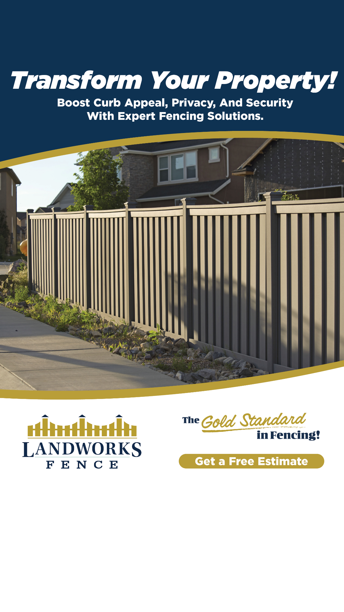 Landworks Fence LLC Fencing ad creative