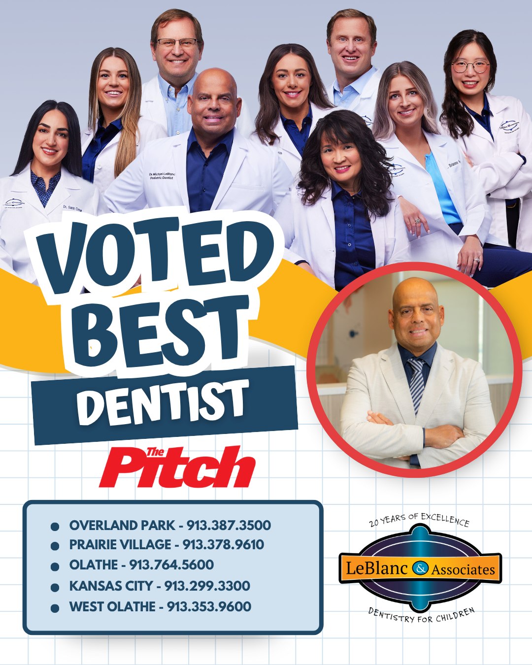 LeBlanc & Associates Dentistry for Children Pediatric Dentist ad creative