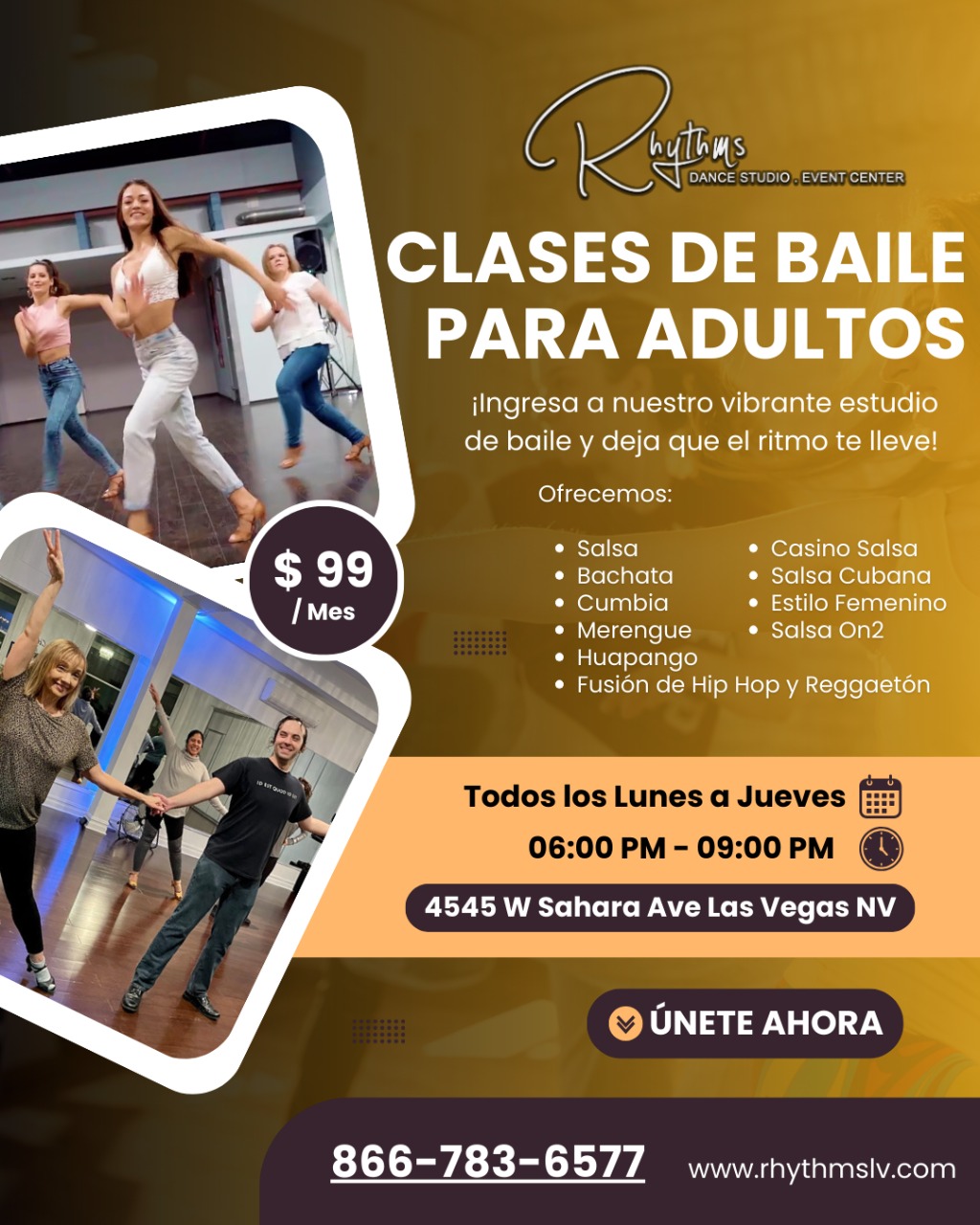 Rhythms Dance Studio & Event Center Dance Studio ad creative