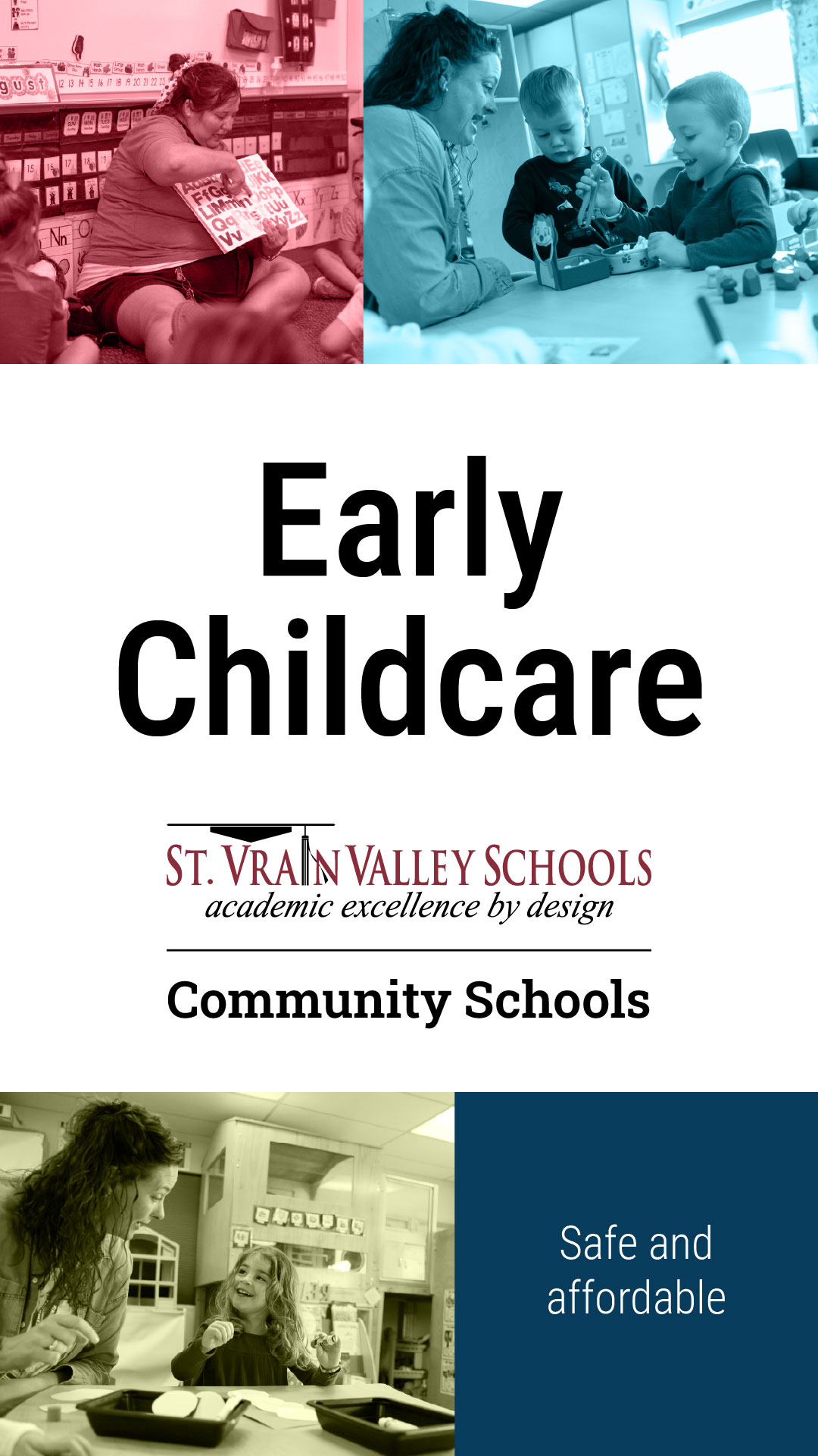 St. Vrain Valley Schools Daycare ad creative