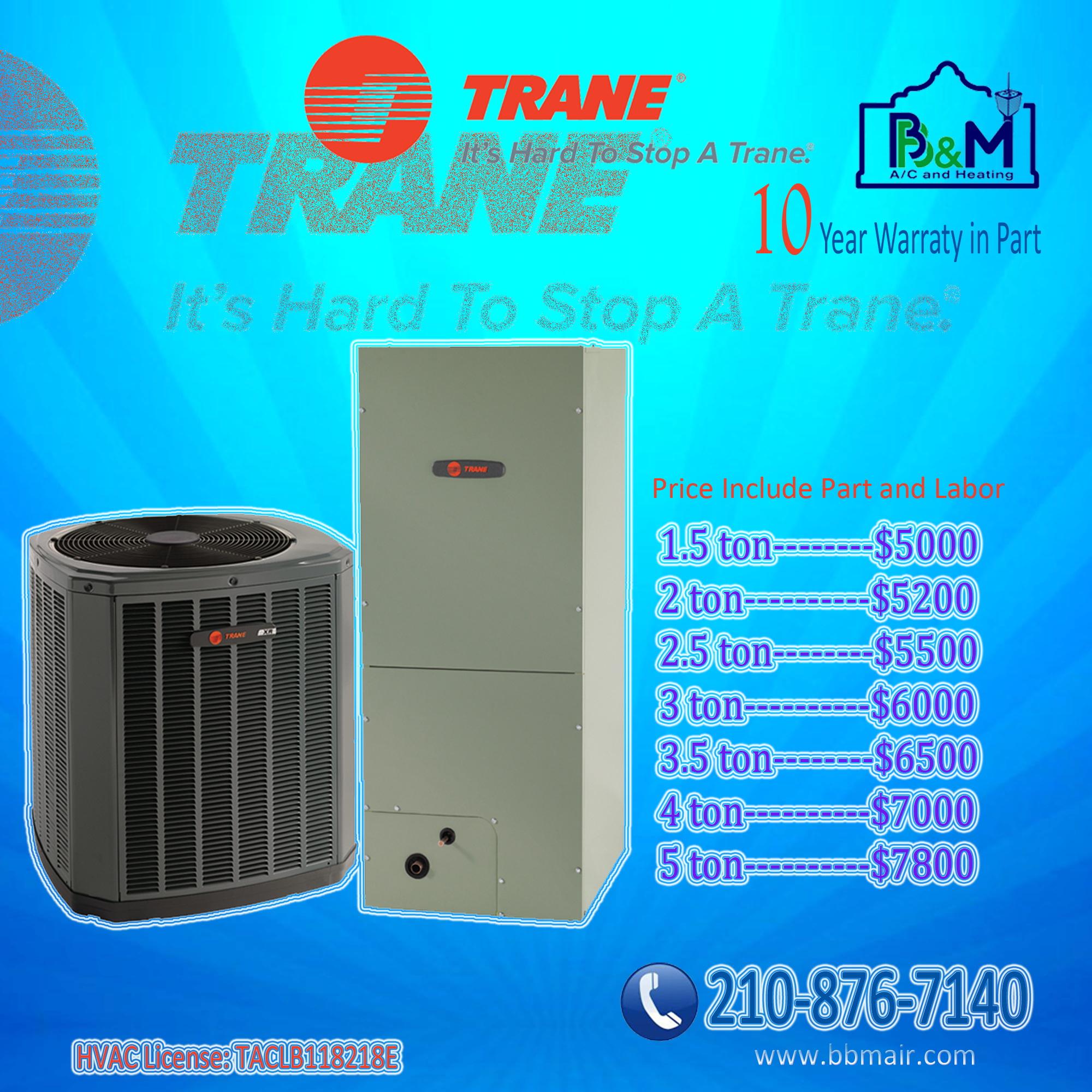 Band New Ac Unit From $5000