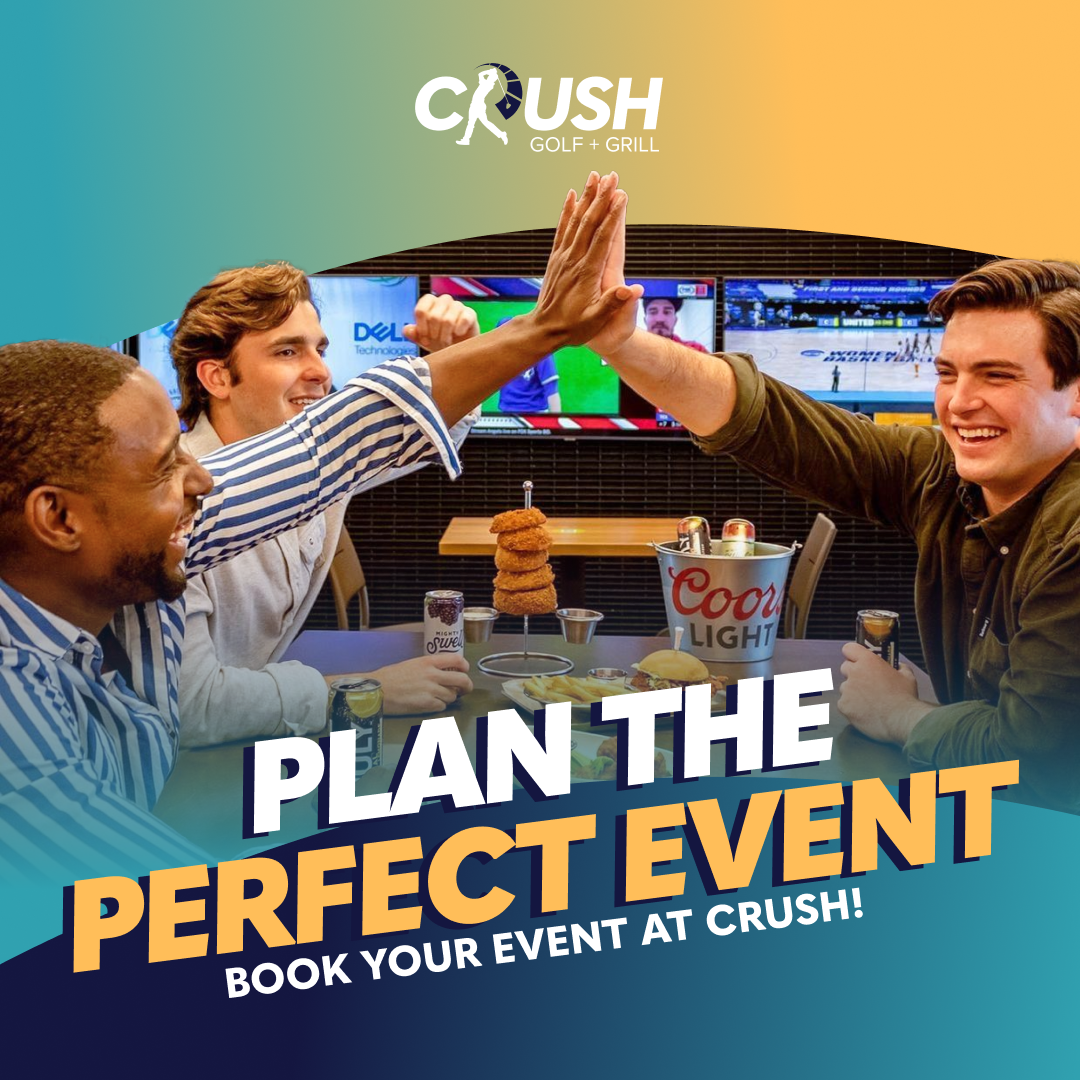 Crush Golf + Grill Event Venue ad creative