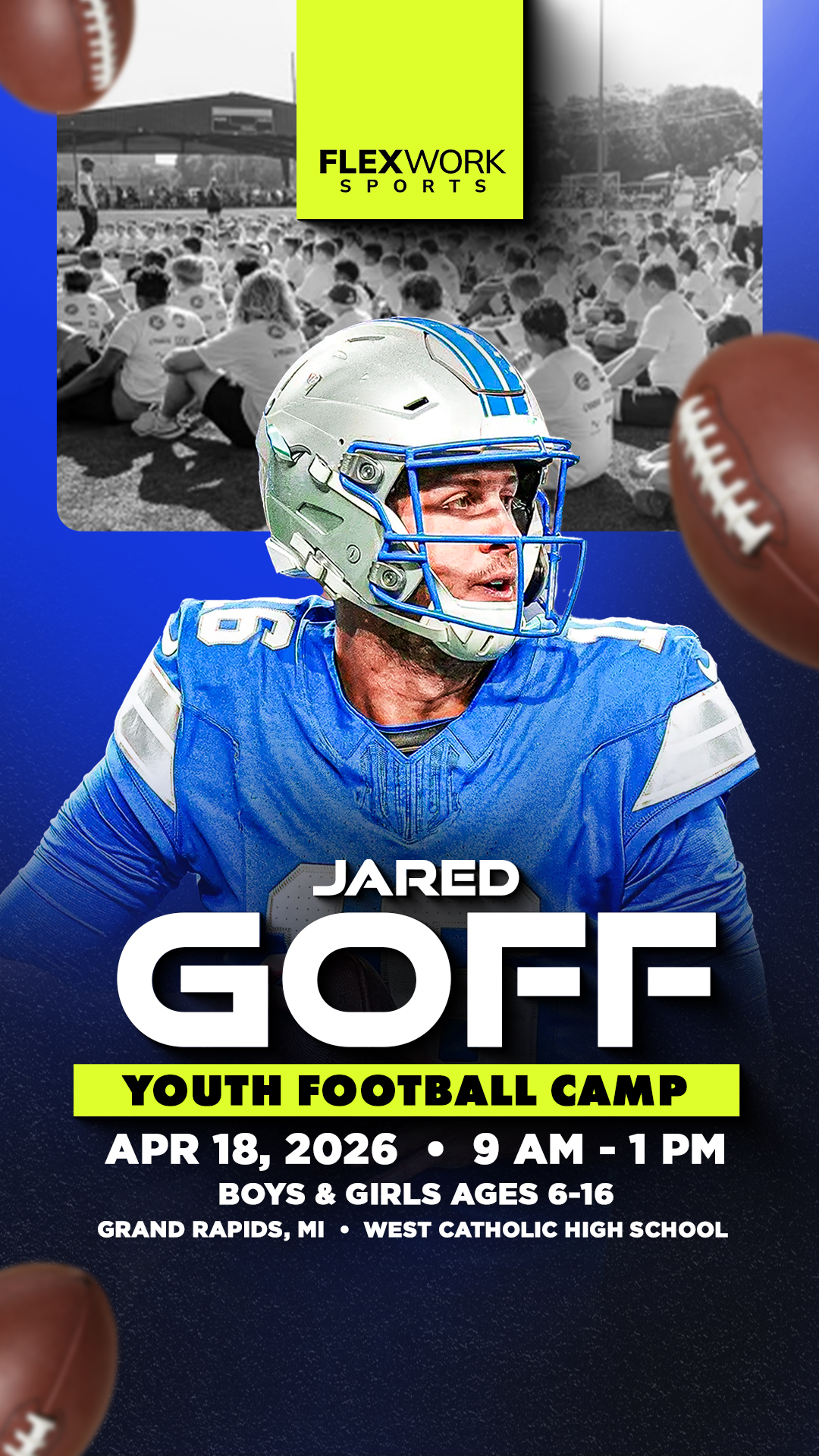 FlexWork Sports Management Sports Lessons ad creative