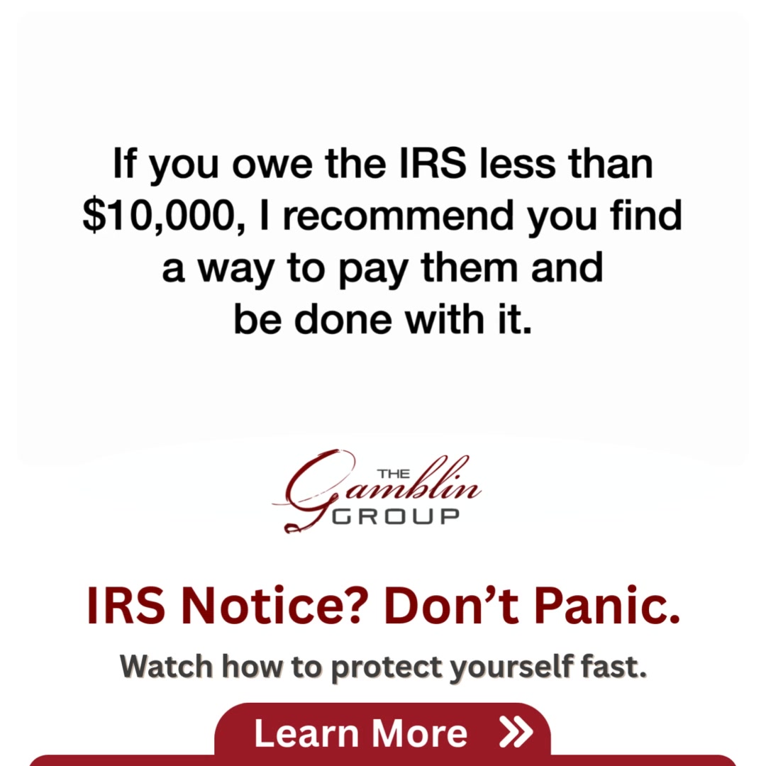 The Gamblin Group Tax Preparer ad creative
