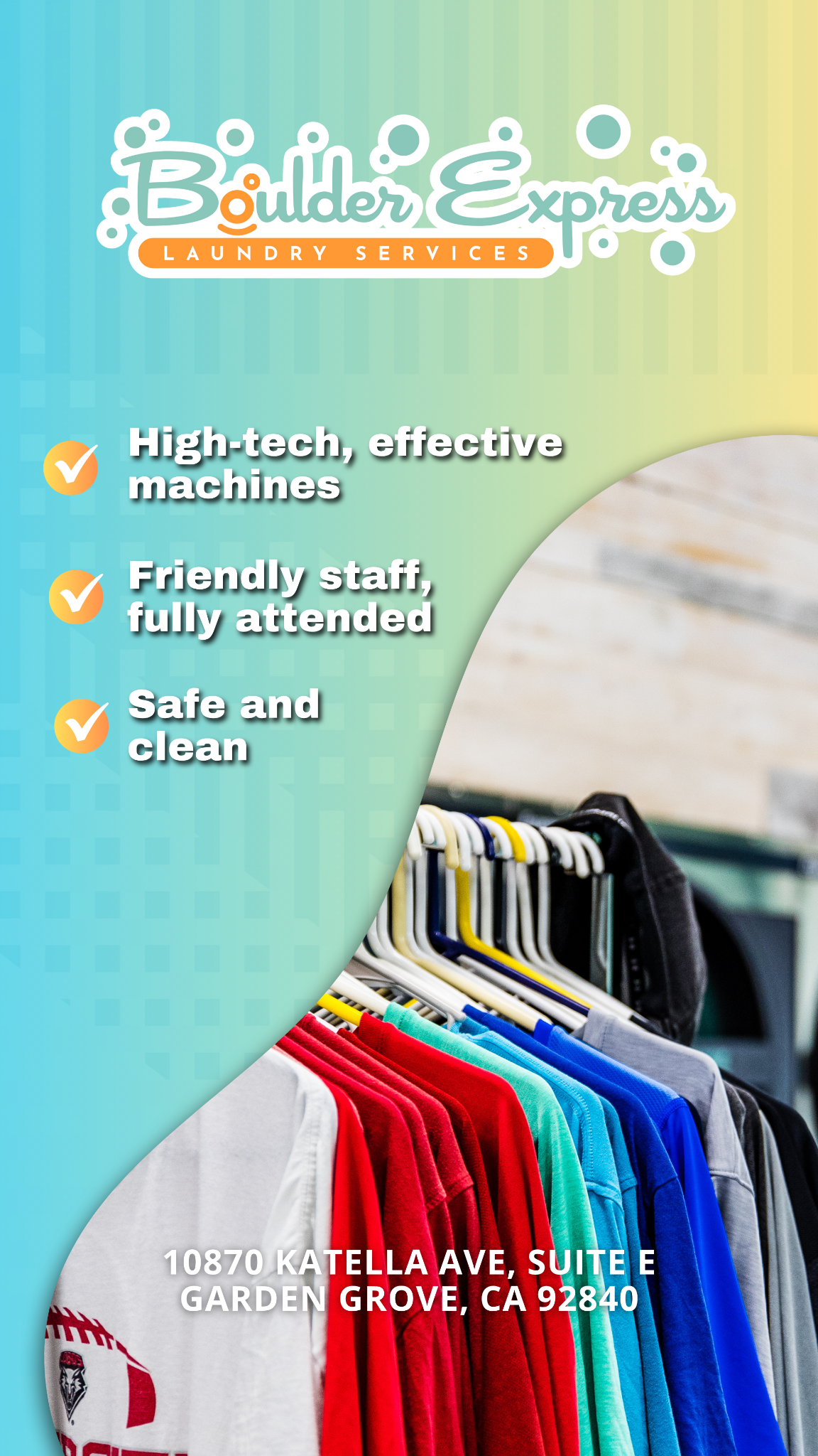 The Cleanest and Safest Laundromat in Town!