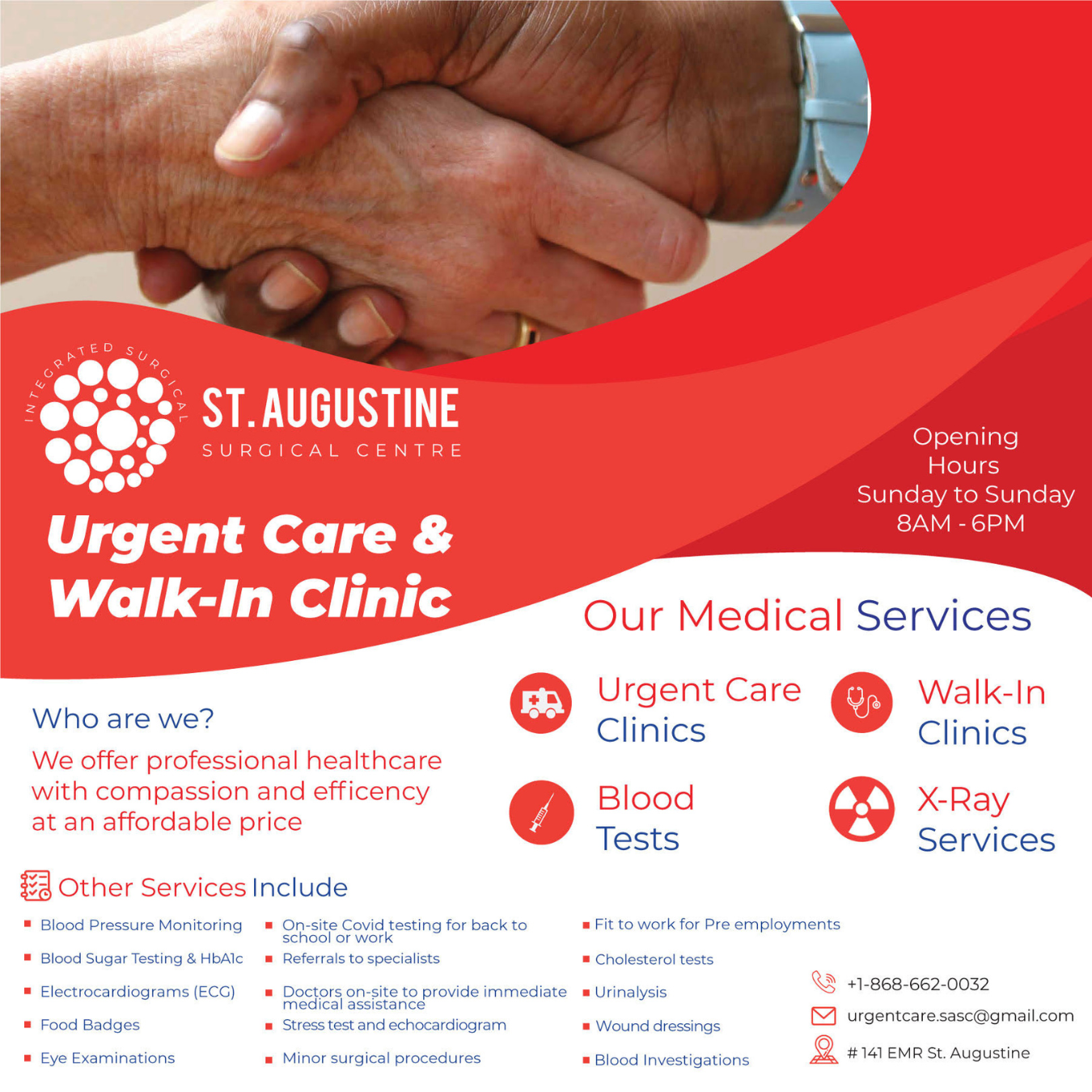 St Augustine Surgical Centre Urgent Care ad creative