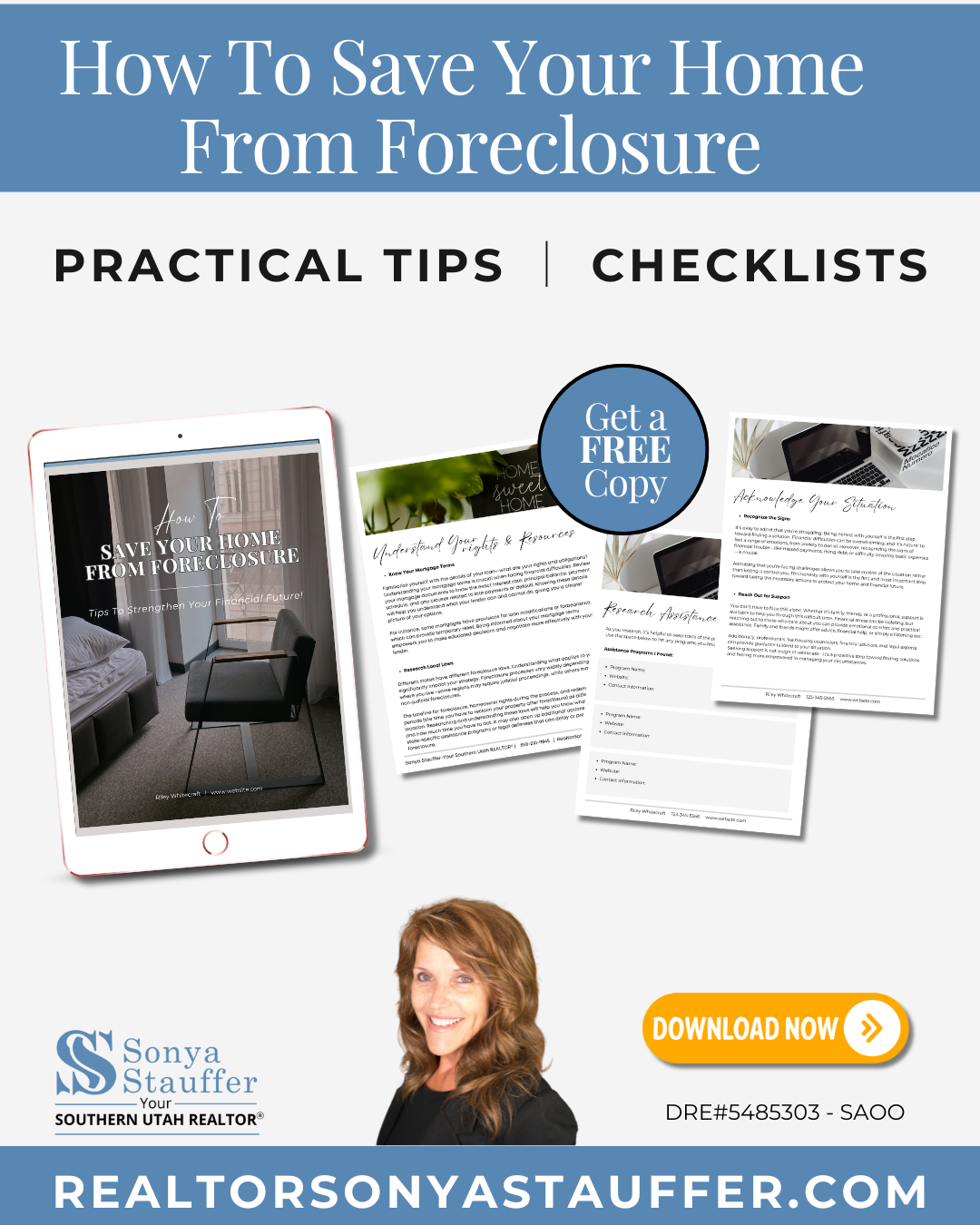 Sonya Stauffer, Your Southern Utah Realtor Real Estate Agent ad creative